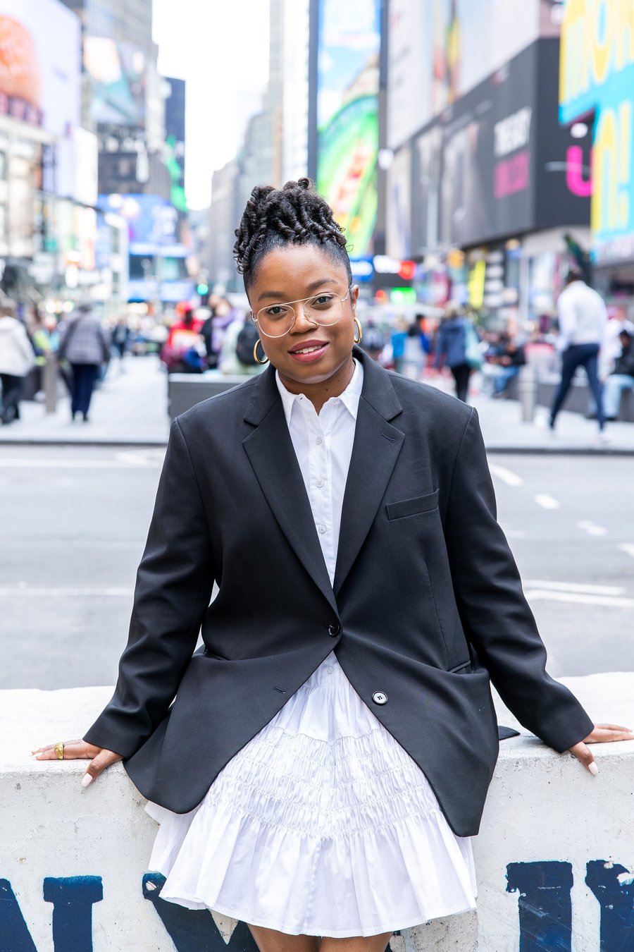 Lawryn LaCroix in Times Square